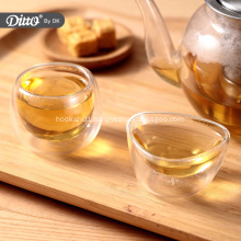 Mini Classical Double Wall Glass Water Tea Cup
